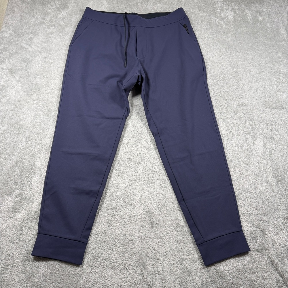 Public Rec All Day Every Day Joggers Mens 34x27 Navy Blue Tapered Stretch
